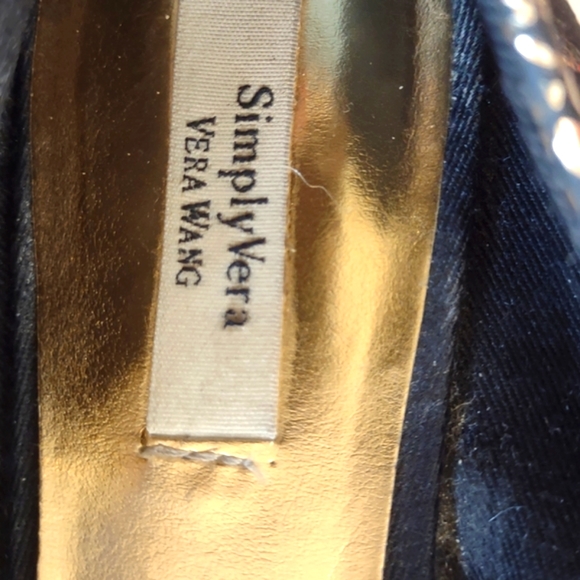 Simple Vera Vera Wang Snake Print Open Front Women's Ballerine. 8.5M - Picture 9 of 14